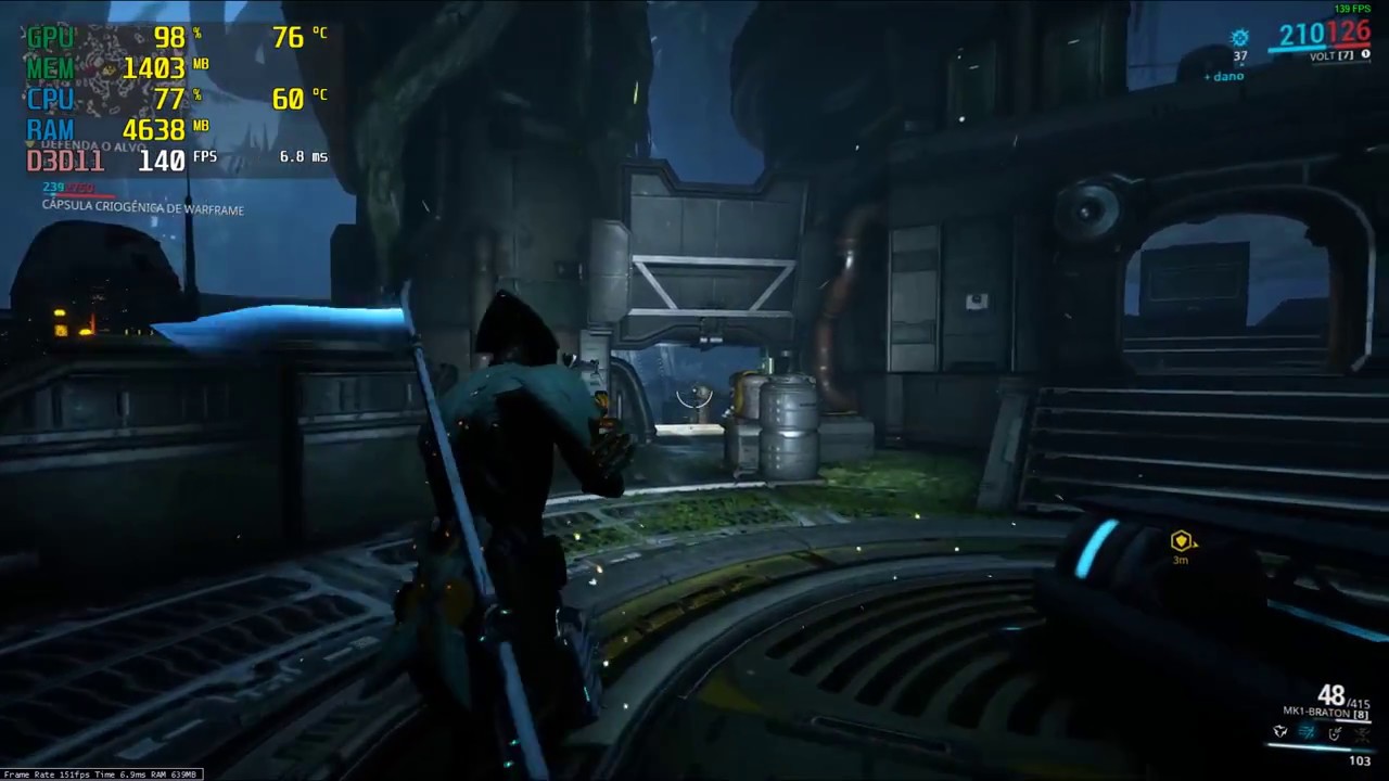 Warframe - GTX 1060 3GB + i5-7400 (1080p60fps) (Ultra Settings)