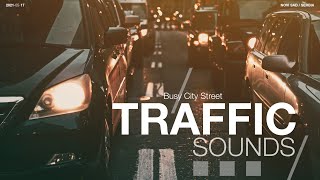 Busy city street traffic sounds / White noise ambience for relaxing and concentration screenshot 5