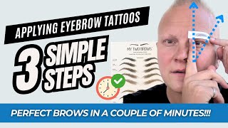 How to Apply Temporary Eyebrow Tattoo Stickers (Eyebrow Makeup Tutorial) | My Two Brows