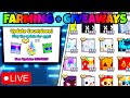  live pet simulator 99 update soon farming diamonds  huge pet giveaways  more pet sim 99  roblox