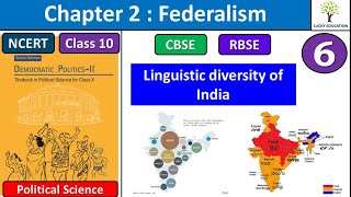 Linguistic diversity of India - Chapter 2 Federalism -  Class 10 Political Science NCERT Part 6