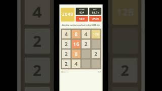 Cara bermain game 2048 dengan sangat mudah #short screenshot 2