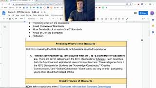 Information Starter 5 Narrative - ISTE Standards Update