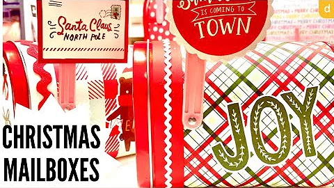 CRAFT FAIR SERIES 2022/CHRISTMAS MAILBOXES! EASY! MUST SEE! #craftycraftsbydeanna