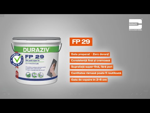 DURAZIV FP29 Glet pastă super-fin, aditivat cu Kauciuc®