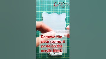 How to use Clear Stamps For Beginners | Clear Stamping | How to use Clear Stamps with Acrylic Block