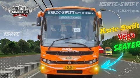 New Ksrtc - Swift Vega Seater Bus💥😻 | Mod For Bus Simulatour Indonesia | RELEASED |#bussid #trending