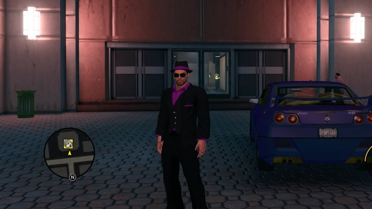 Saints Row 3 - Driving around the town at night - YouTube