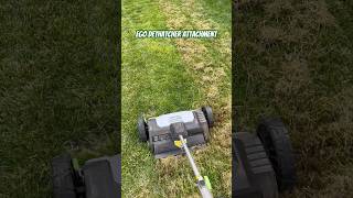 Ego Dethatcher Attachment #Ego #egopowerplus #lawnmowingbusiness #lawncarebusiness #lawncare #lawn
