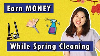 Things you can do to earn money while spring cleaning