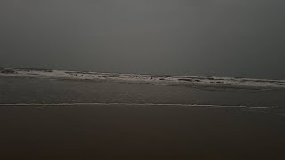 Calm Sea Waves While Waiting for Darkness