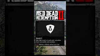 Rob $50 Worth Of Cash And Valuables From Townsfolk And Travelers | BANDIT 7 TIPS! #RDR2 #Shorts