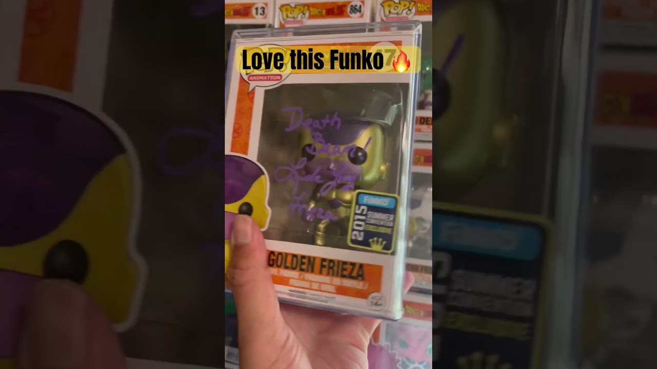 Golden Frieza autographed funko pop 