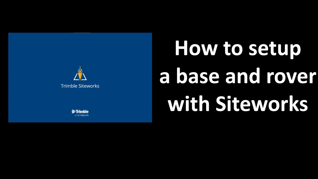 Trimble Siteworks: Setting up a base and rover - YouTube