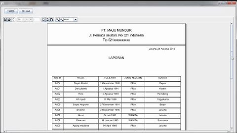 Tutorial membuat Form laporan ireport project  java netbeans