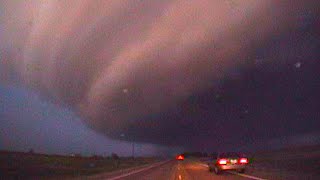 May 12, 2004: Harper County, Kansas Tornado Chase | Kinney Adams
May 12, 2004 was an regionalized severe weather and tornado event that produced numerous photogenic tornadoes east of Pratt towards Attica, Kansas in Harper County. This video was recorded by Kinney Adams while chasing with Doug Raflik just prior to a stint with Tempest Tours (the big white TT van makes a couple of cameos) a few weeks later. One of the more impressive aspects is the wide angle viewpoint of the mesocyclone at dusk.
Video © 2004 Kinney Adams, All Rights Reserved. May 12, 2004: Harper County, Kansas Tornado Chase | Kinney Adams