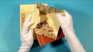IVORY SHIMMERY FLORAL THEMED - SCREEN PRINTED WEDDING INVITATIONS - D-8235H - 123WeddingCards