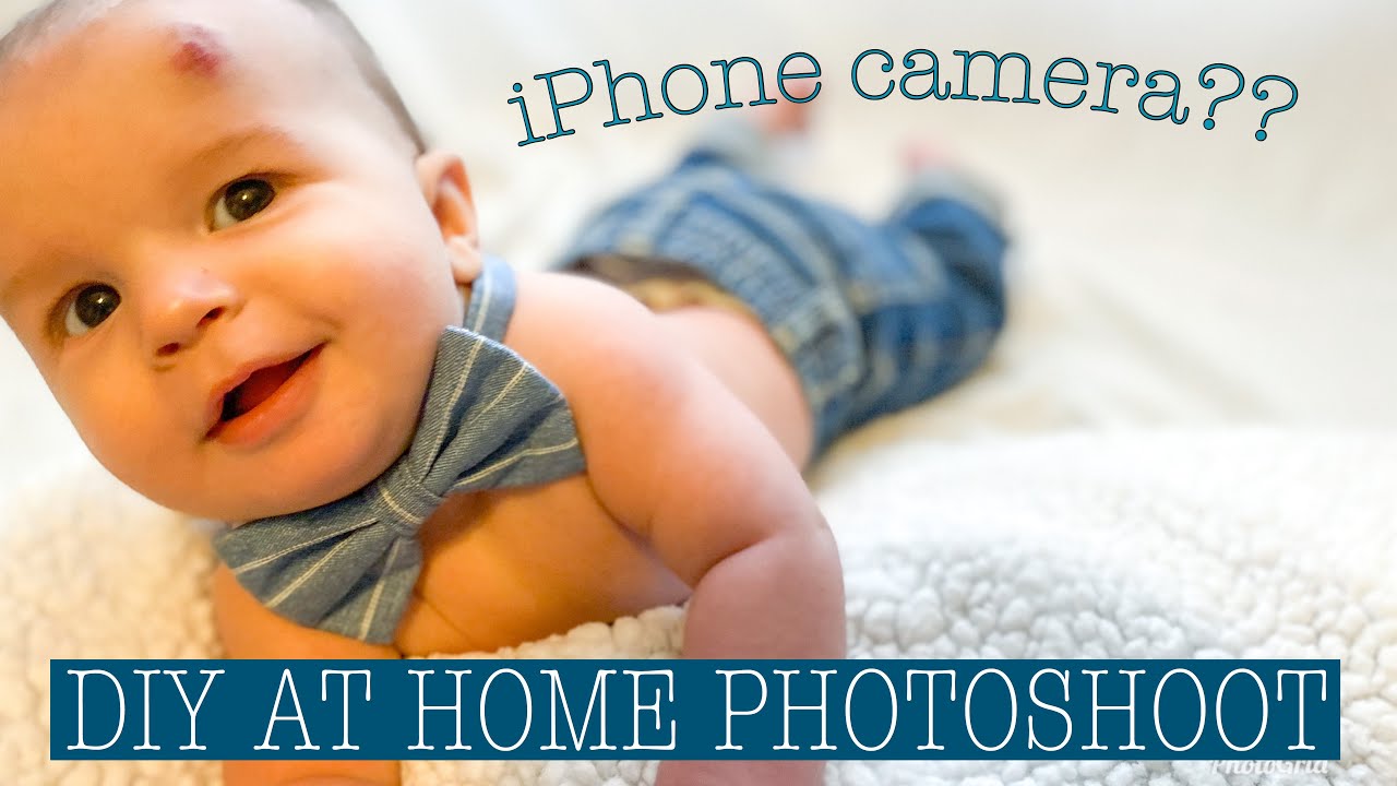 DIY AT HOME PHOTOSHOOT | Hudsons milestone pictures taken with an ...