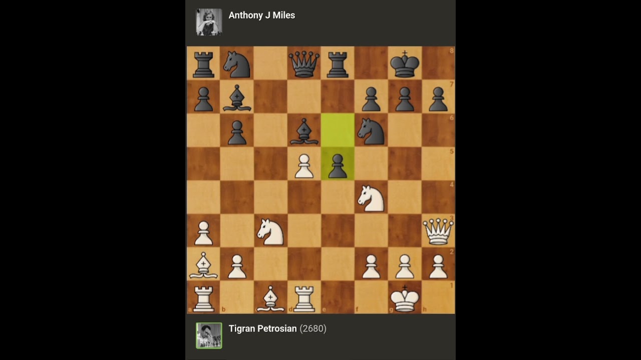 Tigran Petrosian vs Anthony J Miles || 5th Chess Interpolis • Tilburg - Netherlands (1981)