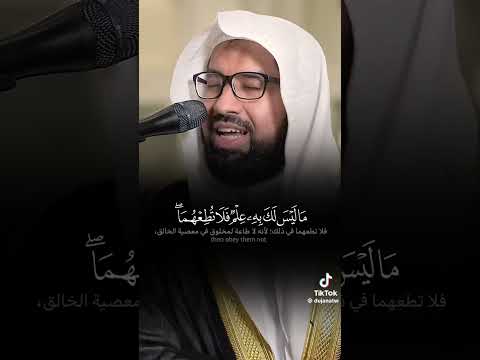 ووصينا الإنسان بوالديه