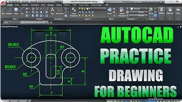 AUTOCAD PRACTICE DRAWING FOR MECHANICAL ENGINEERING .