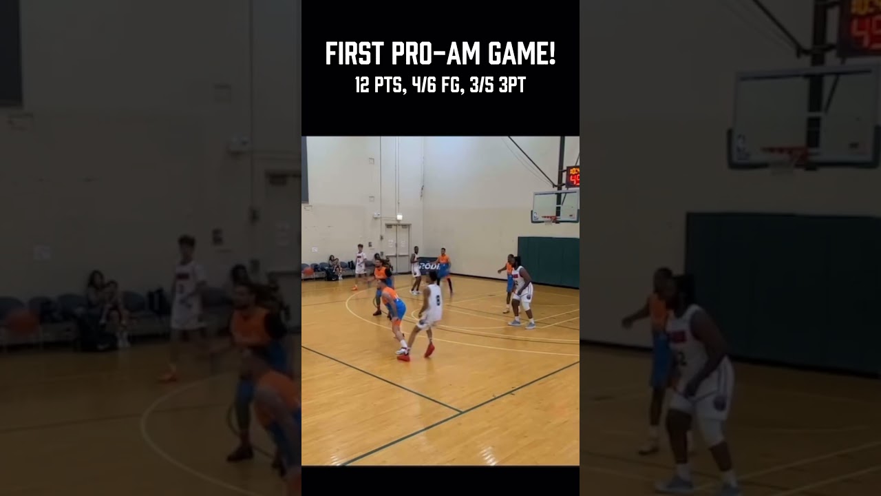 Not bad for the first 😁 #fyp #viral #basketball #proam #hoop #buckets #summer