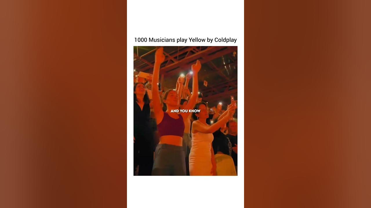 1000 Musicians playing Yellow by Coldplay π #coldplay #yellow #musician #chrismartin #trendingnow 1000 Musicians playing Yellow by Coldplay π #coldplay #yellow #musician #chrismartin #trendingnow
