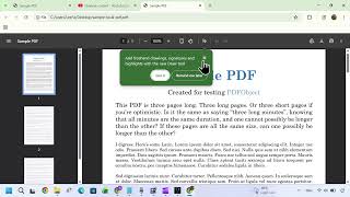 How to sign a PDF file on Windows 11 laptop using Google Chrome