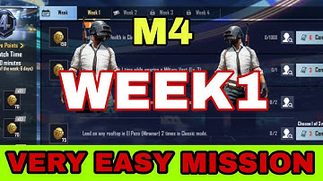 BGMI SEASON C1S2 M4 WEEK1 ROYALE PASS MISSION EXPLAINED , BGMI MISSIONS WEEK1 M4