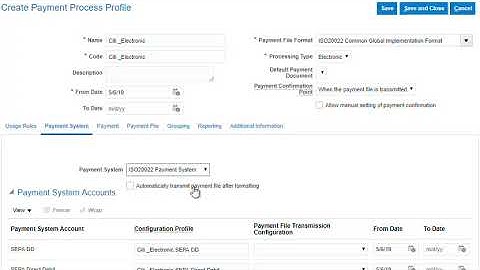 Payment Process Profile