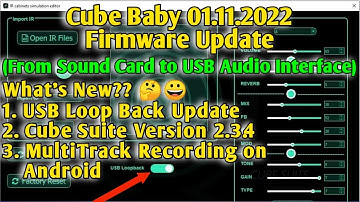CUVAVE CUBE BABY 2022 FIRMWARE UPDATE | Cube Baby USB Loop Back Update and Cube Suite V2.3.4
