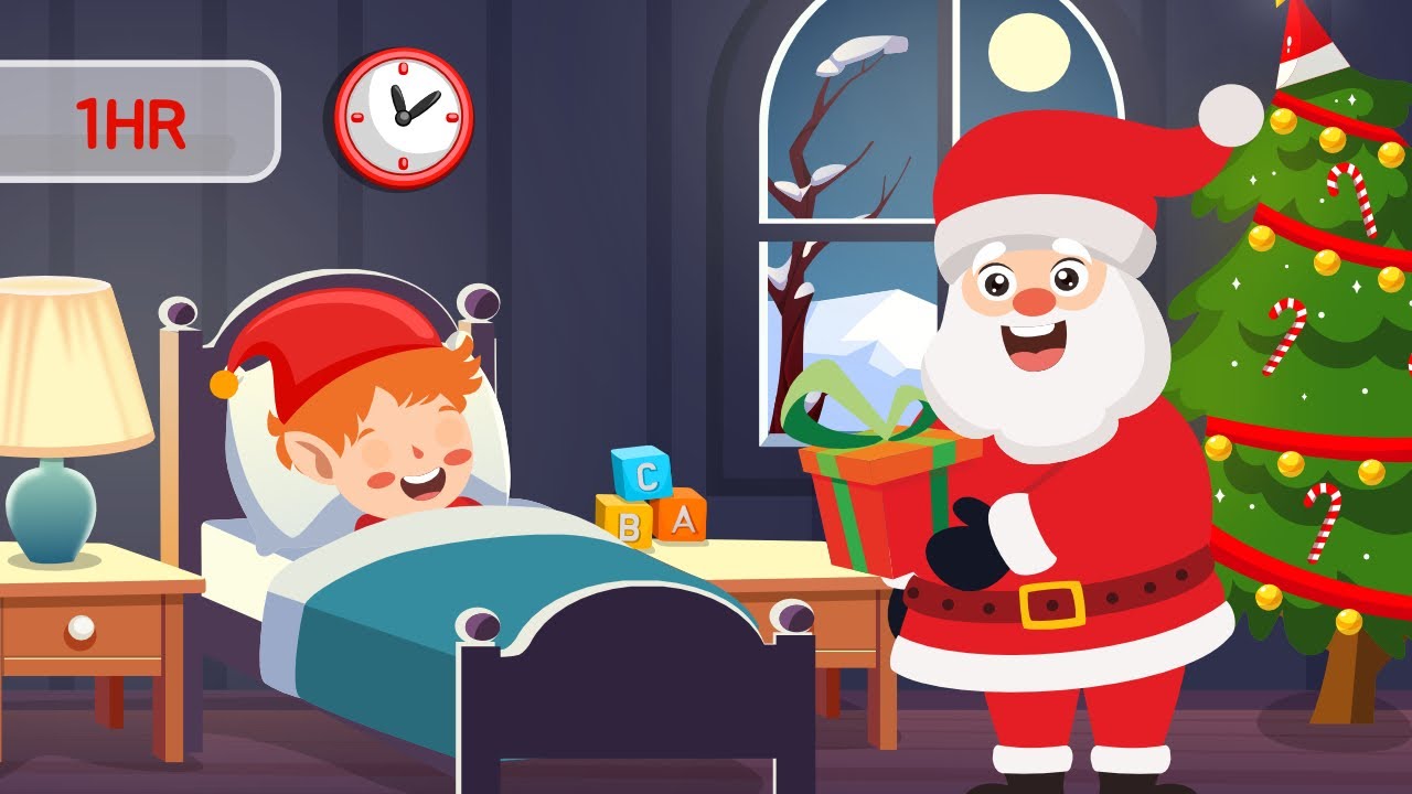 Christmas Night and Relaxing Music for Children | Santa Claus | Winter | Lullaby for Kids & Babies