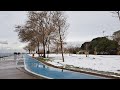 Istanbul Walk | Snowy and Cold Winter | Caddebostan Seaside, 2021