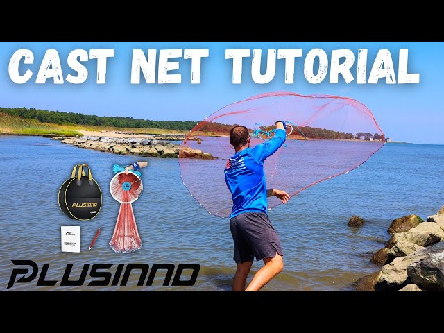 How to Throw A Cast Net! (Catch Your Own Bait) 