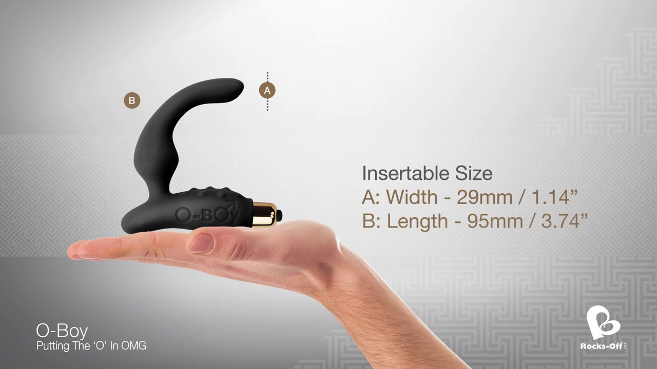 Rocks Off O Boy Beginner's Vibrating Prostate Massager - YouTube