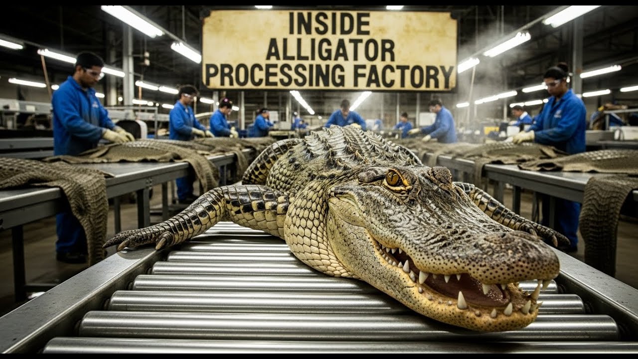 Processing Alligators Inside the Million-Dollar Industry Alligator Leather Making Full ...