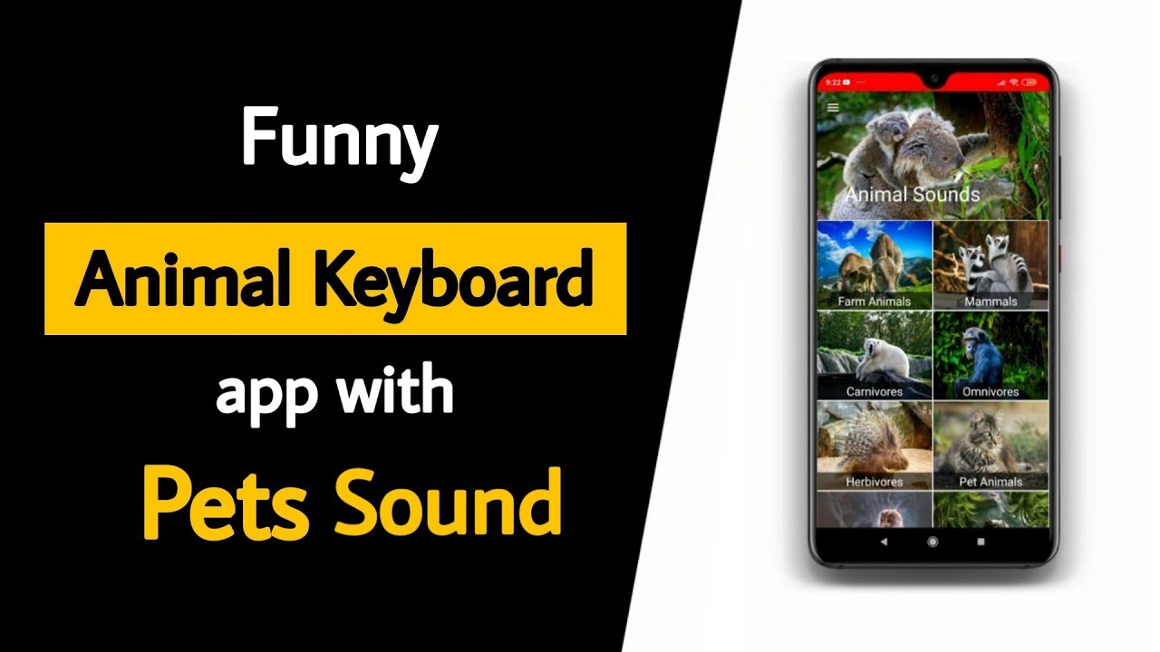 Funny Animal Keyboard App with Different Animal Sounds - YouTube