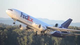 Fedex Douglas Dc-10-30F N306Fe Takeoff From Pdx