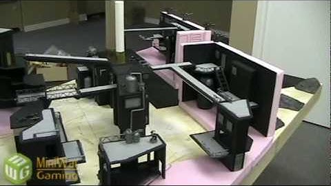 Warhammer 40k Planetstrike WIP Factory Terrain Board Part 4