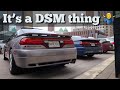 Two Super Clean 1G DSMs at One Downtown Car Show