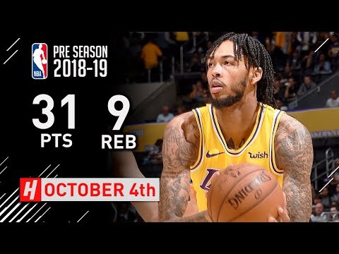 Brandon Ingram Full Highlights Lakers vs Kings 2018.10.04 - 31 Pts, 9 Reb, CLUTCH!