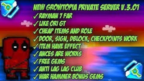 NEW BEST GROWTOPIA PRIVATE SERVER | GTDE | GTPS
