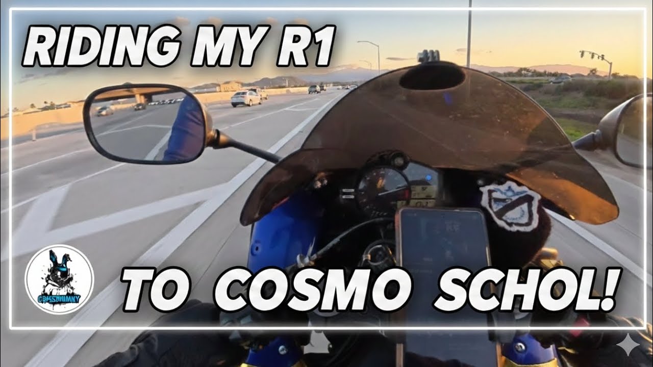 CHILL RIDE ON R1 TO SCHOOL