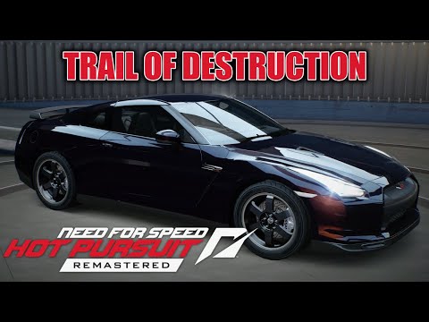 Need For Speed Hot Pursuit Remastered Trail Of Destruction Nissan GT R Gameplay