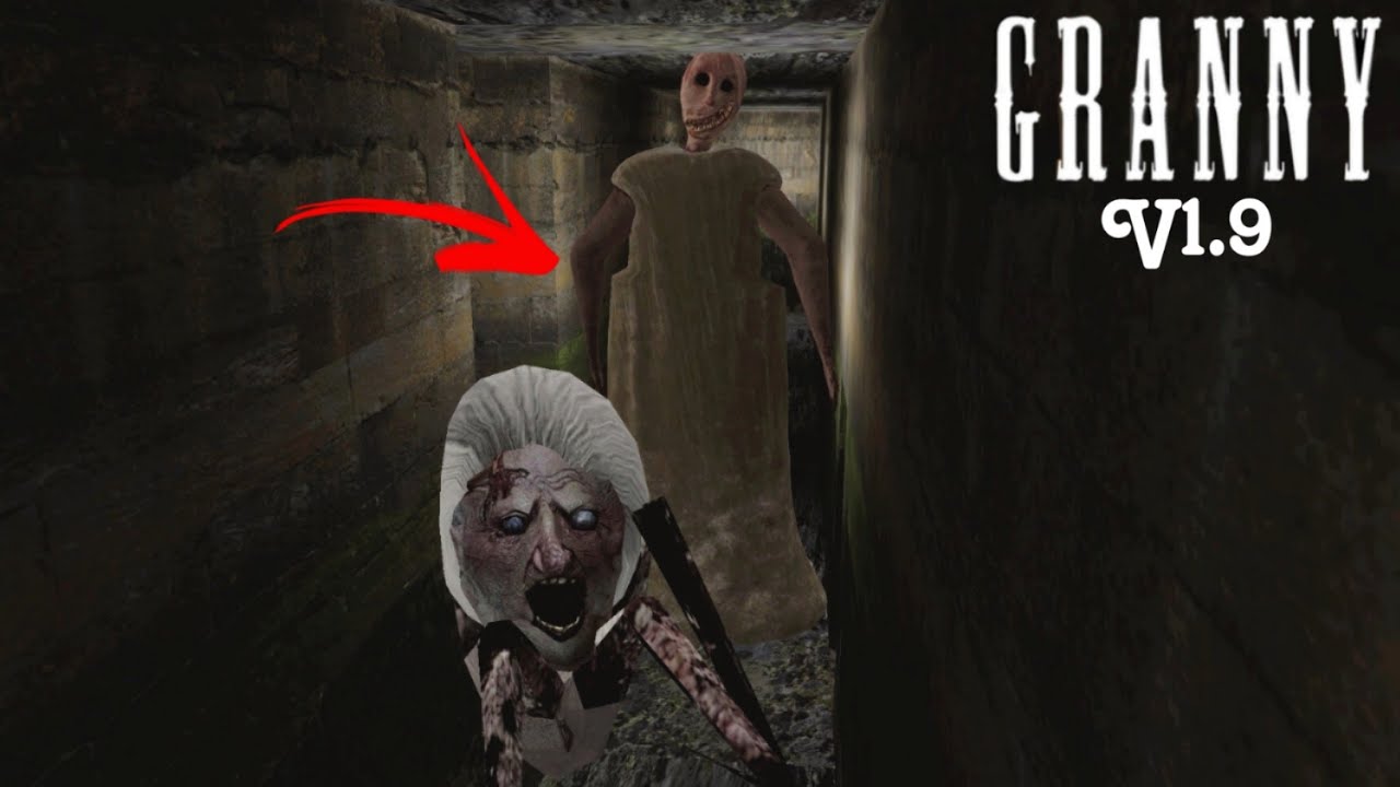 Granny 1.9 Granny Remake meets Angelene spider inside Sewer in New