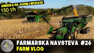 AMERIKA NA JUŽNEJ MORAVE = John Deere X9 1100 = 150t/h [ FARMÁRSKA NÁVŠTEVA #26 ]