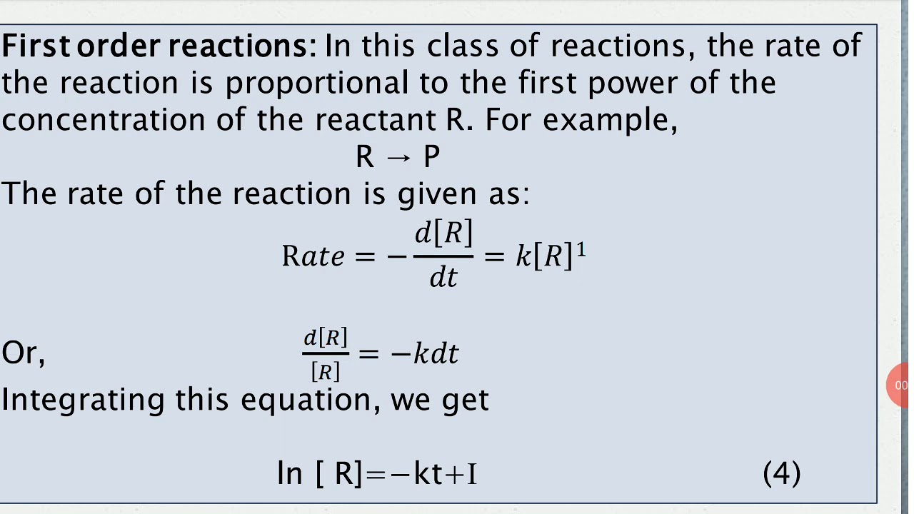 Integrated rate equation YouTube