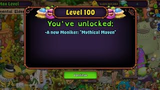 Reaching Level 100 (My Singing Monsters)