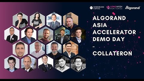 Algorand Asia Accelerator Demo Day | Collateron