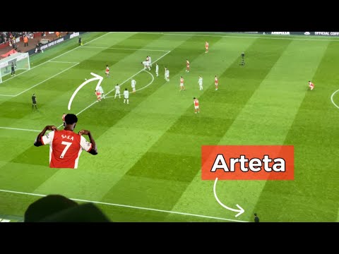 Mikel Arteta’s emotion before and after Bukayo Saka penalty vs Liverpool